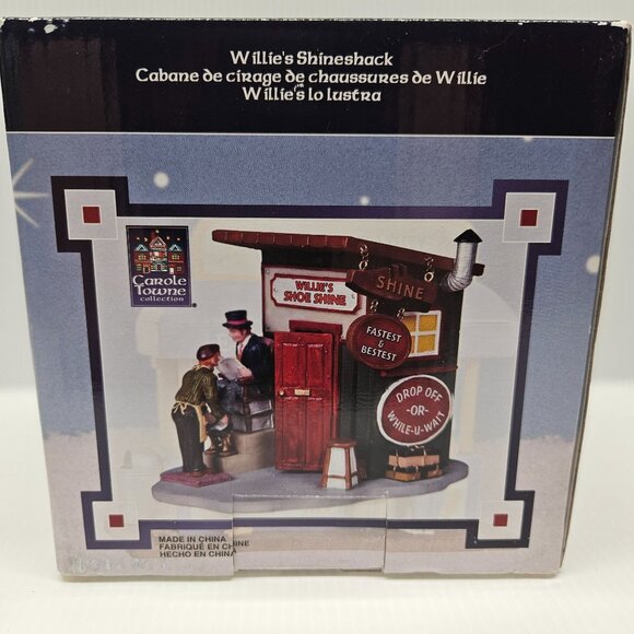 NOS Lemax Carole Towne Willies Shineshack Shoe Shine Christmas Village 83698 - Picture 4 of 8